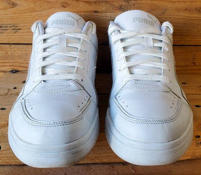 Puma Rebound Low Leather Trainers UK10/US11/EU44.5 380747-02 Triple White