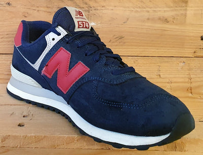 New Balance Classics 574 Low Suede Trainers UK10/US10.5/EU44.5 ML574PN2 Navy