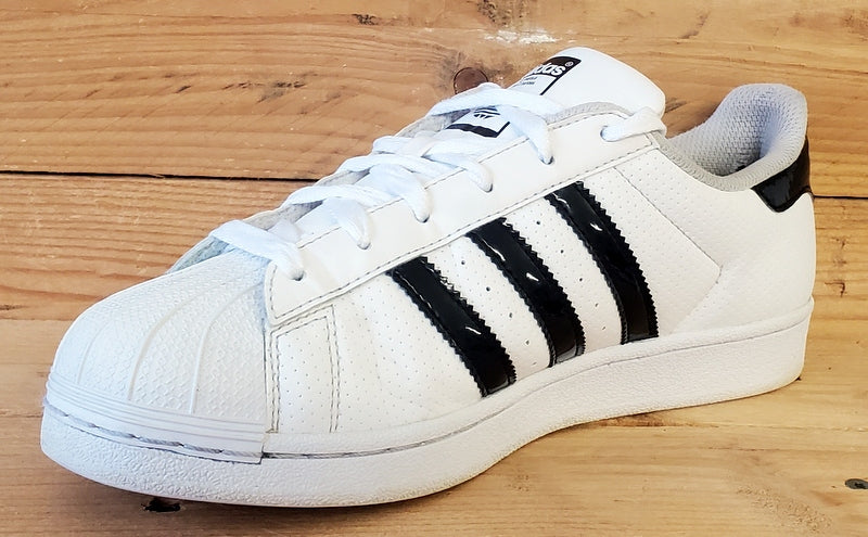 Adidas Superstar Low Leather Trainers UK5.5/US6/EU38.5 AQ3172 White/Black
