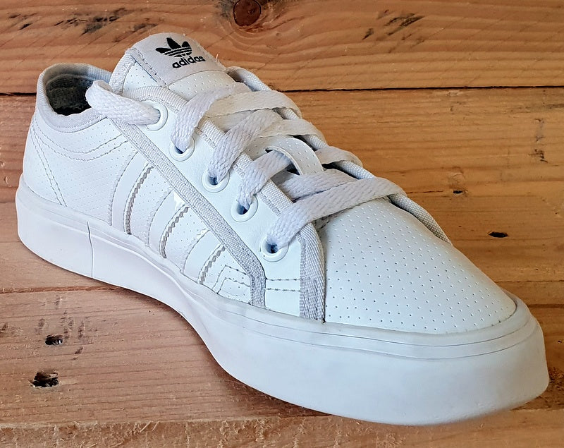 Adidas Original Nizza Low Leather Trainers UK3/US3.5/EU35.5 BB5574 Triple White