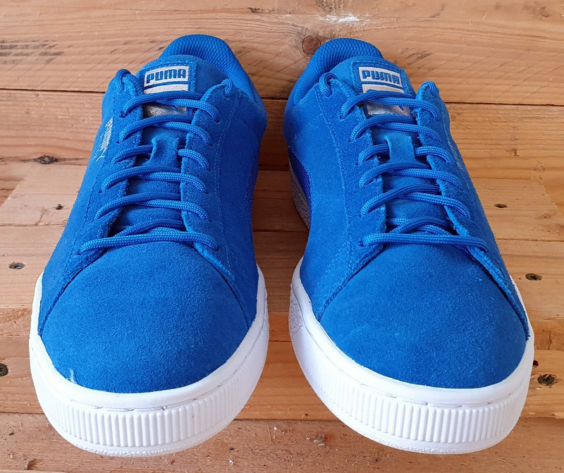 Puma Suede Low Trainers UK9.5/US10.5/EU44 361370-02 Blue/White/Silver