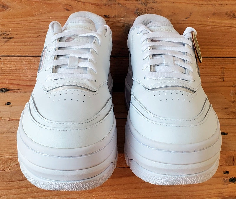 Reebok Classic Platform Leather Trainers UK5.5/US8/EU38.5 100201801 Triple White
