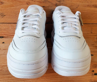 Reebok Classic Platform Leather Trainers UK5.5/US8/EU38.5 100201801 Triple White