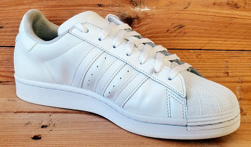 Adidas Superstar Low leather Trainers UK8/US8.5/EU42 EG4960 Triple White
