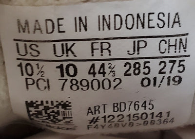 Adidas Continental 80 Low Leather Trainers UK10/US10.5/EU44.5 BD7645 Off White