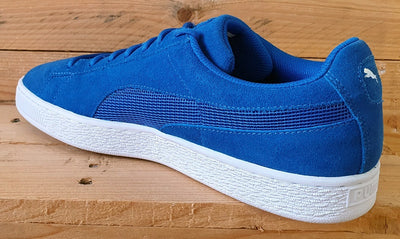 Puma Suede Low Trainers UK9.5/US10.5/EU44 361370-02 Blue/White/Silver