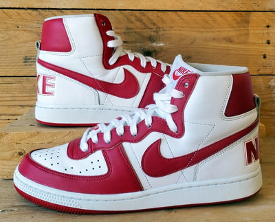 Nike Terminator Mid Leather Trainers UK8/US9/EU42.5 FJ4454-100 White/Red