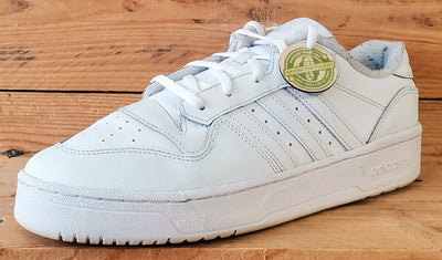 Adidas Rivalry Low Leather Trainers UK9/US9.5/EU43 GX2272 Triple White