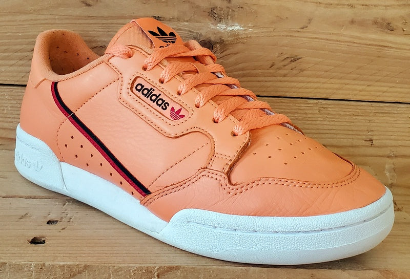 Adidas Continental 80 Low Leather Trainers UK7.5/US8/EU41 CG7124 Easy Orange