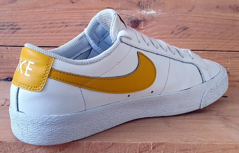 Nike SB Zoom Blazer Low Leather Trainers UK8/US9/EU42.5 864347-171 White Gold