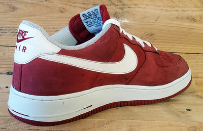 Nike Air Force 1 Low Suede Trainers UK10/US11/EU45 488298-620 Red/White