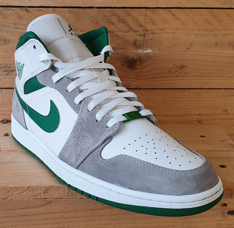 Nike Air Jordan 1 Mid Trainers UK11 US12 EU46 DC7294 103 White Pine Green VintageTrainers