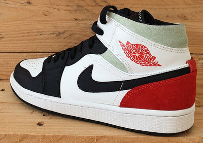 Nike Air Jordan 1 Mid SE Trainers UK8/US9/EU42.5 852542-100 Red Black Toe