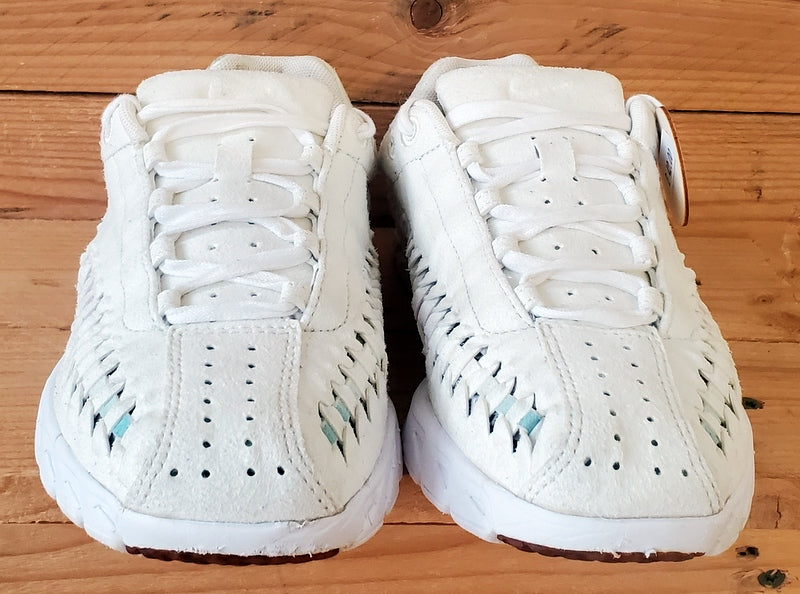 Nike Mayfly Woven Low Suede Trainers UK4.5/US7/EU38 833802-101 Sail/Orchid Mist