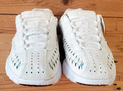 Nike Mayfly Woven Low Suede Trainers UK4.5/US7/EU38 833802-101 Sail/Orchid Mist