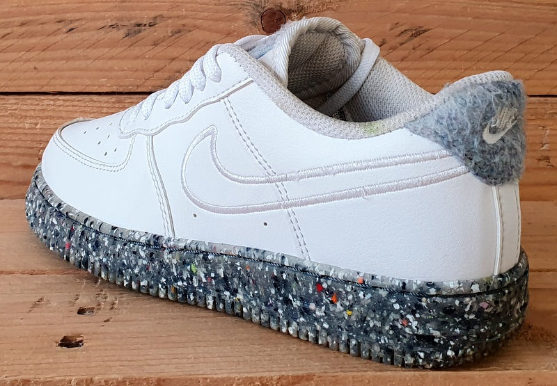 Nike Air Force 1 Recycled Trainers DB4597-100 White/Multi/Grey UK2/US2.5Y/EU34