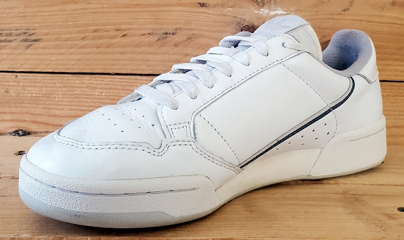 Adidas Continental 80 Low Leather Trainers UK6.5/US7/EU40 EE5342 White/Grey