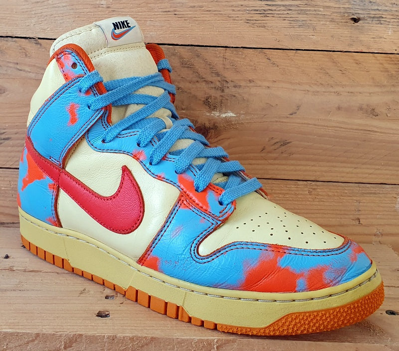 Nike Dunk High 1985 Trainers UK8.5/US9.5/EU43 DD9404-800 Acid Wash Blue Orange