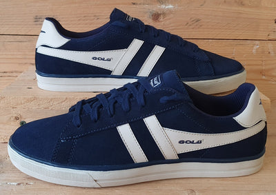 Gola Low Suede/Leather Trainers UK9/US10/EU43 Navy Blue/Beige