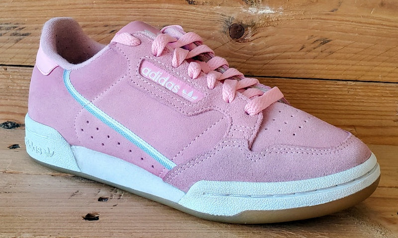 Adidas Continental 80 Low Suede Trainers UK4/US5.5/EU36.5 G27720 Pink/White/Gum