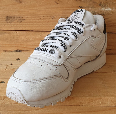 Reebok Classic Low Leather Trainers UK6/US8.5/EU39 DV3830 White/Black