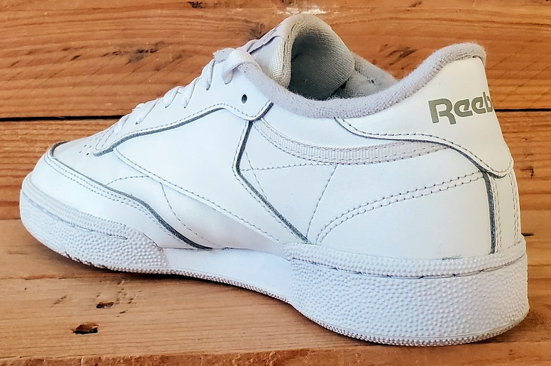 Reebok Club C 85 Low Leather Trainers UK4.5/US7/EU37.5 BS7685 Triple White