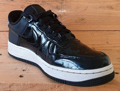 Nike Air Force 1 07 Low Leather Trainers UK6/US8.5/EU40 AH6827-001 Black/Silver