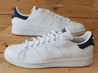 Adidas Stan Smith Low Leather Trainers UK8/US8.5/EU42 M20325 White/Navy Blue