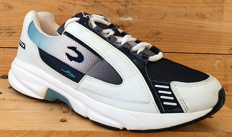 John Smith Running Low Textile Trainers UK10/US11/EU45 HK-SS03 White/Black/Blue