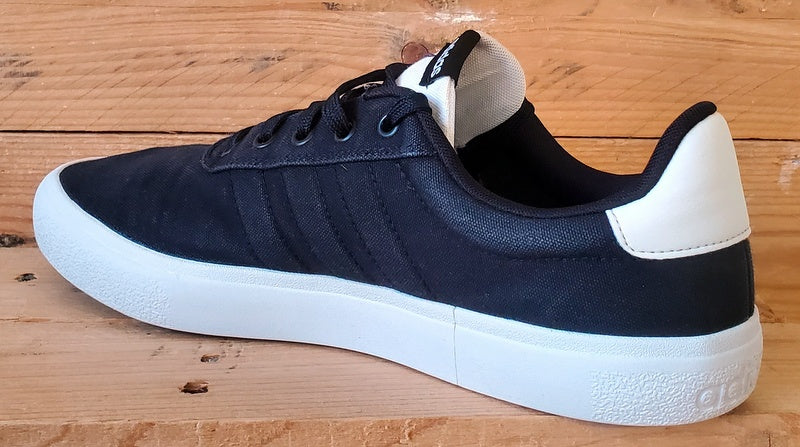 Adidas Vulc Raid3r Low Canvas Trainers UK10/US10.5/EU44.5 GY5496 Black/White