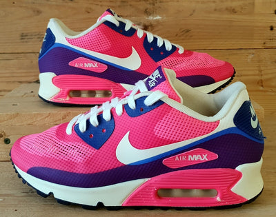 Nike Air Max 90 Hyperfuse Textile Trainers UK6/US8.5/EU40 454460-600 Pink Flash