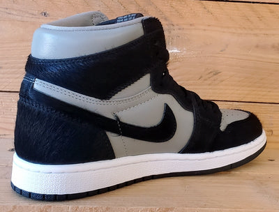 Nike Air Jordan 1 Twist Mid Leather Trainers UK4.5/US7/E38 DZ2523-001 Grey/Black