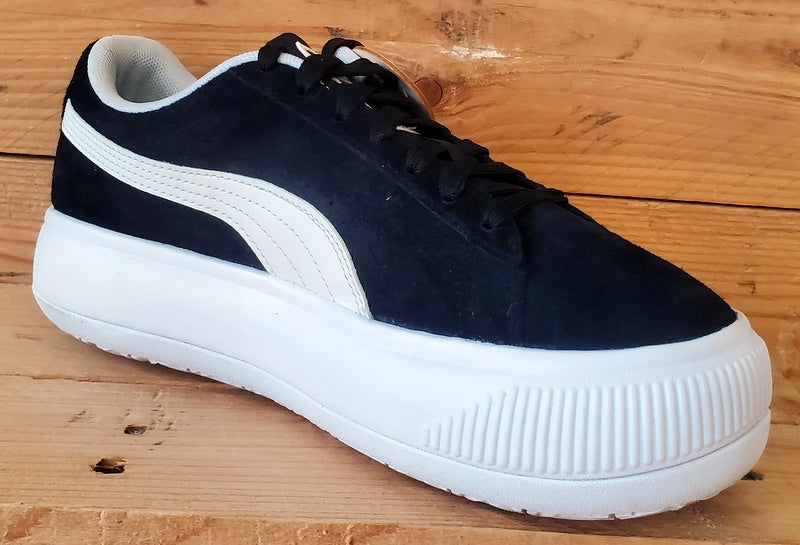 Puma Suede Mayu Low Trainers UK4.5/US7/EU37.5 380686-02 Black/White