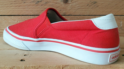 Adidas Nizza Slip On Low Canvas Trainers UK7/US7.5/EU40.5 S81410 Red/White