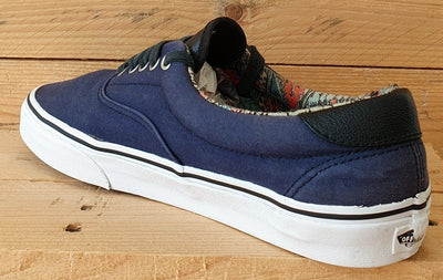 Vans Off The Wall Low Canvas Trainers UK8/US9/EU42 721356 Denim Blue/Black