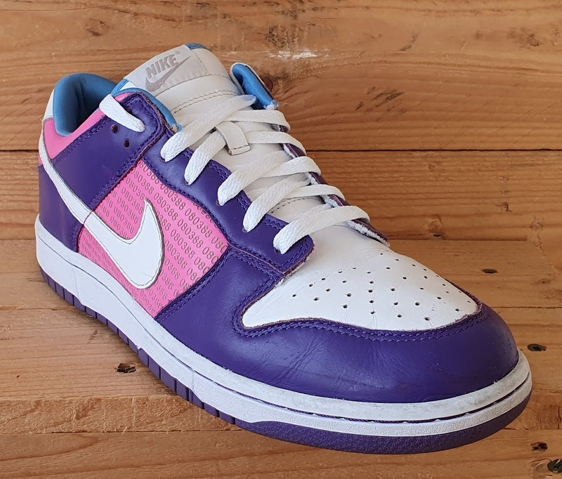 Nike Dunk ID Low Leather Trainers UK9/US10/EU44 336597-992 Purple/White/Pink