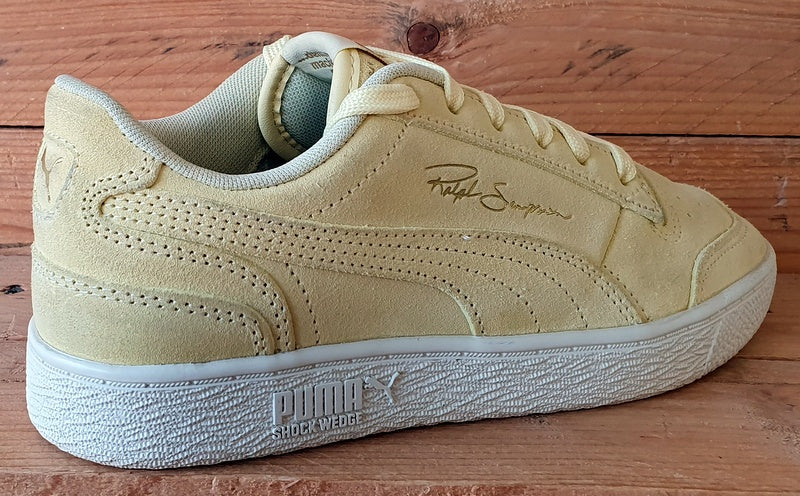 Puma Ralph Sampson Low Suede Trainers UK5/US6/EU38 380231-01 Yellow/White