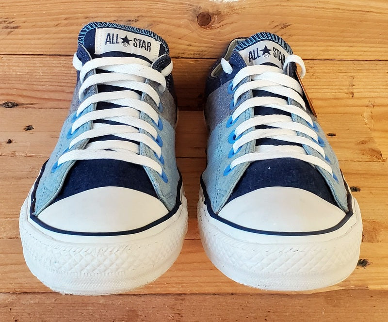 Converse All Star Low Canvas Trainers UK9/US9/EU42.5 106855 Blue/White/Grey