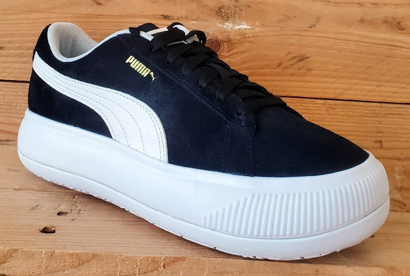 Puma Suede Mayu Low Trainers UK4.5/US7/EU37.5 380686-02 Black/White