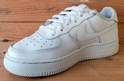 Nike Air Force 1 Low Leather Trainers UK4/US4.5Y/EU36.5 DH2920-111 Triple White