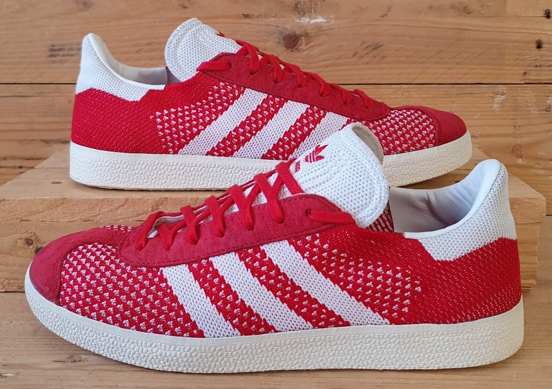 Adidas Originals Gazelle Low Primeknit Trainers UK8.5/US9/E42.5 BB5247 Scarlet