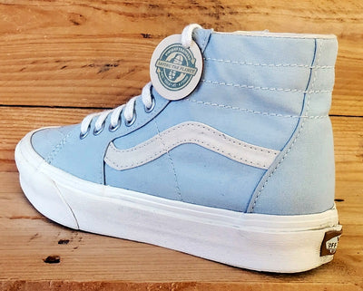 Vans Off The Wall Mid Canvas Trainers UK4/US6.5/EU36.5 721356 Light Blue/White