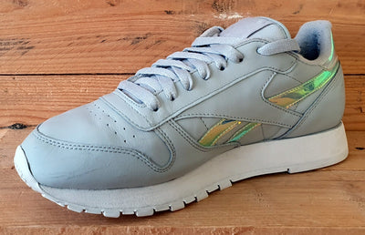 Reebok Classic Low Leather Trainers UK7/US8/EU40.5 BS5121 Grey/Chrome