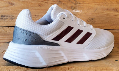 Adidas Galaxy 6 Low Textile Trainers UK8/US8.5/EU42 IE8136 Cloud White/Red