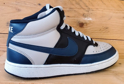 Nike Court Vision Mid Leather Trainers UK7/US8/EU41 DN3577-004 Light Iron Ore