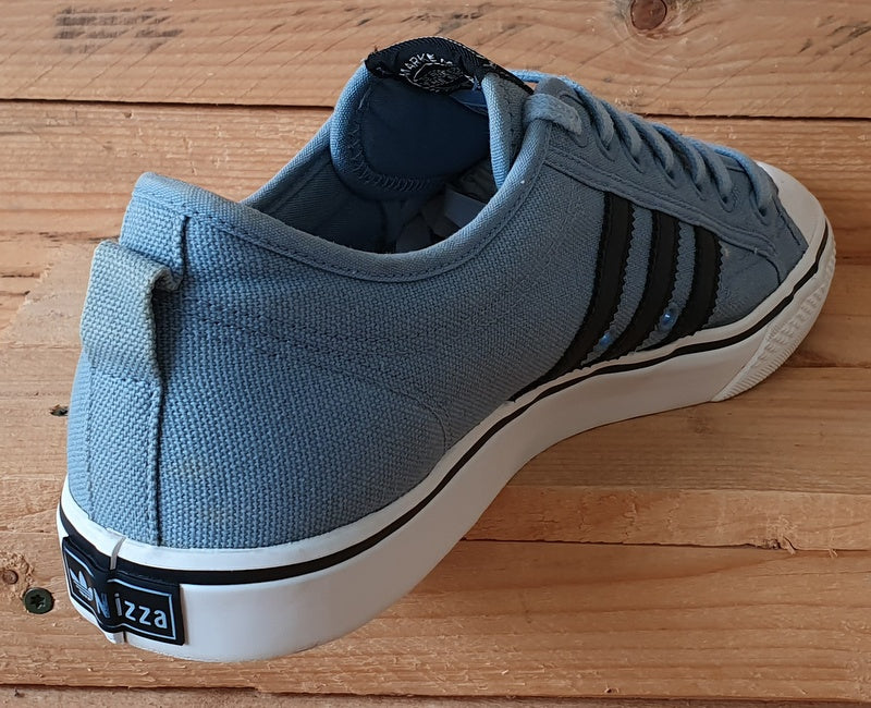 Adidas Original Nizza Low Canvas Trainers UK12.5/US13/EU48 BZ0491 Blue/White/Gum