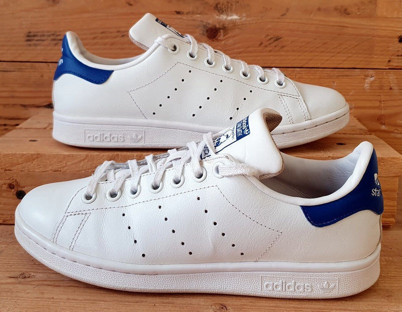 Adidas Stan Smith Low Leather Trainers UK5.5/US6/EU38.5 S74778 White/Blue