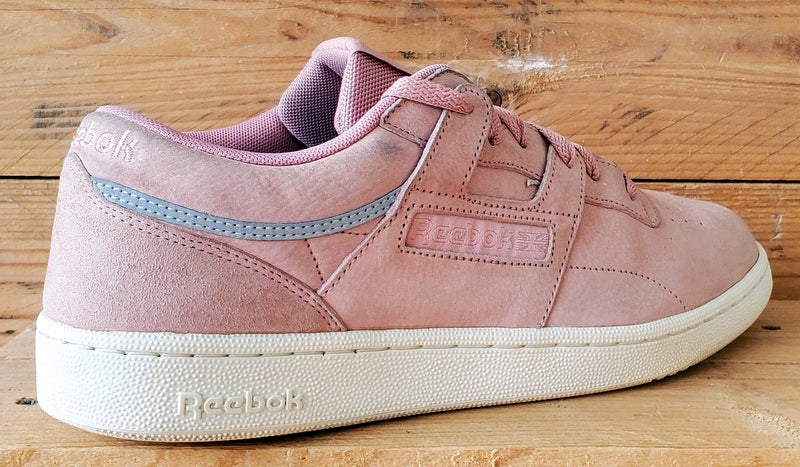 Reebok Club Workout Low Suede Trainers UK10/US11/EU44.5 BS9850 Chalk Pink