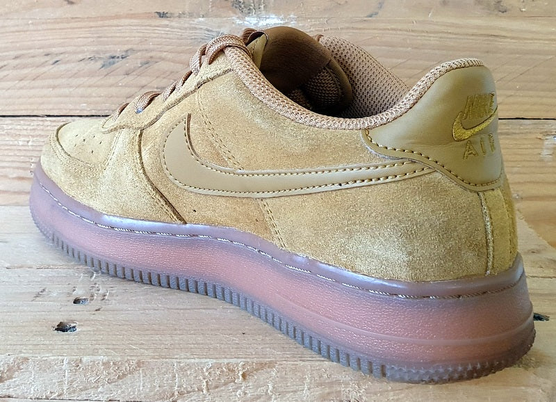 Nike Air Force 1 LV8 Low Suede Trainers UK5/US5.5Y/EU38 BQ5485-700 Wheat