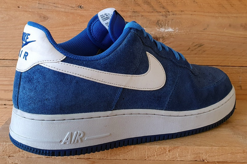 Nike Air Force 1 Low Suede Trainers UK11.5/US12.5/EU47 820266-404 Hyper Cobalt